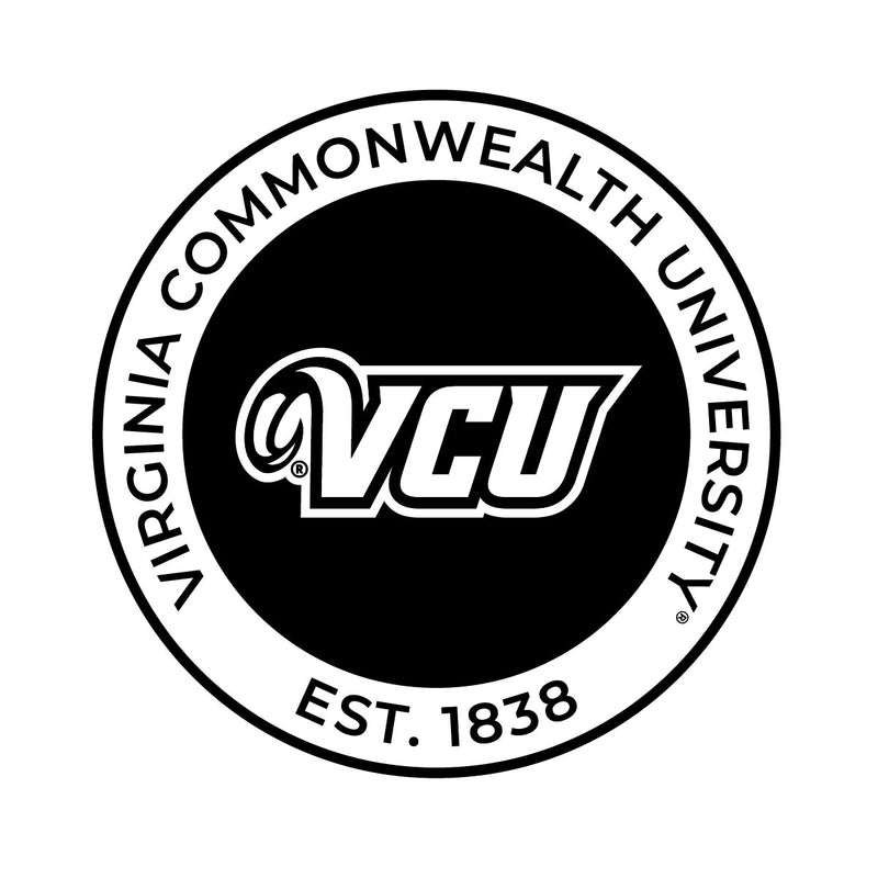 Virginia Commonwealth Officially Licensed Black Vinyl Decal Sticker Holographic Backing