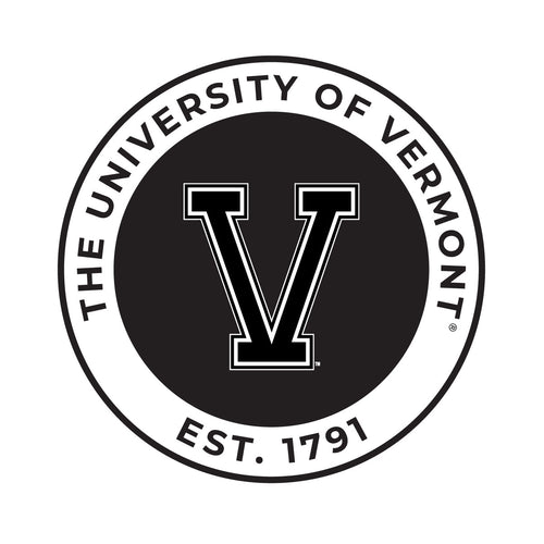 Vermont Catamounts Officially Licensed Black Vinyl Decal Sticker Holographic Backing