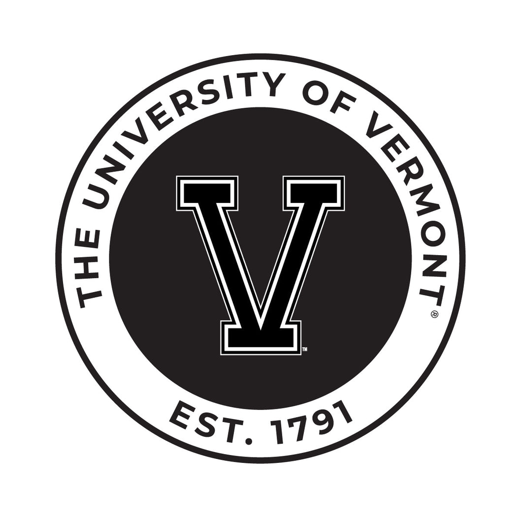 Vermont Catamounts Officially Licensed Black Vinyl Decal Sticker Holographic Backing