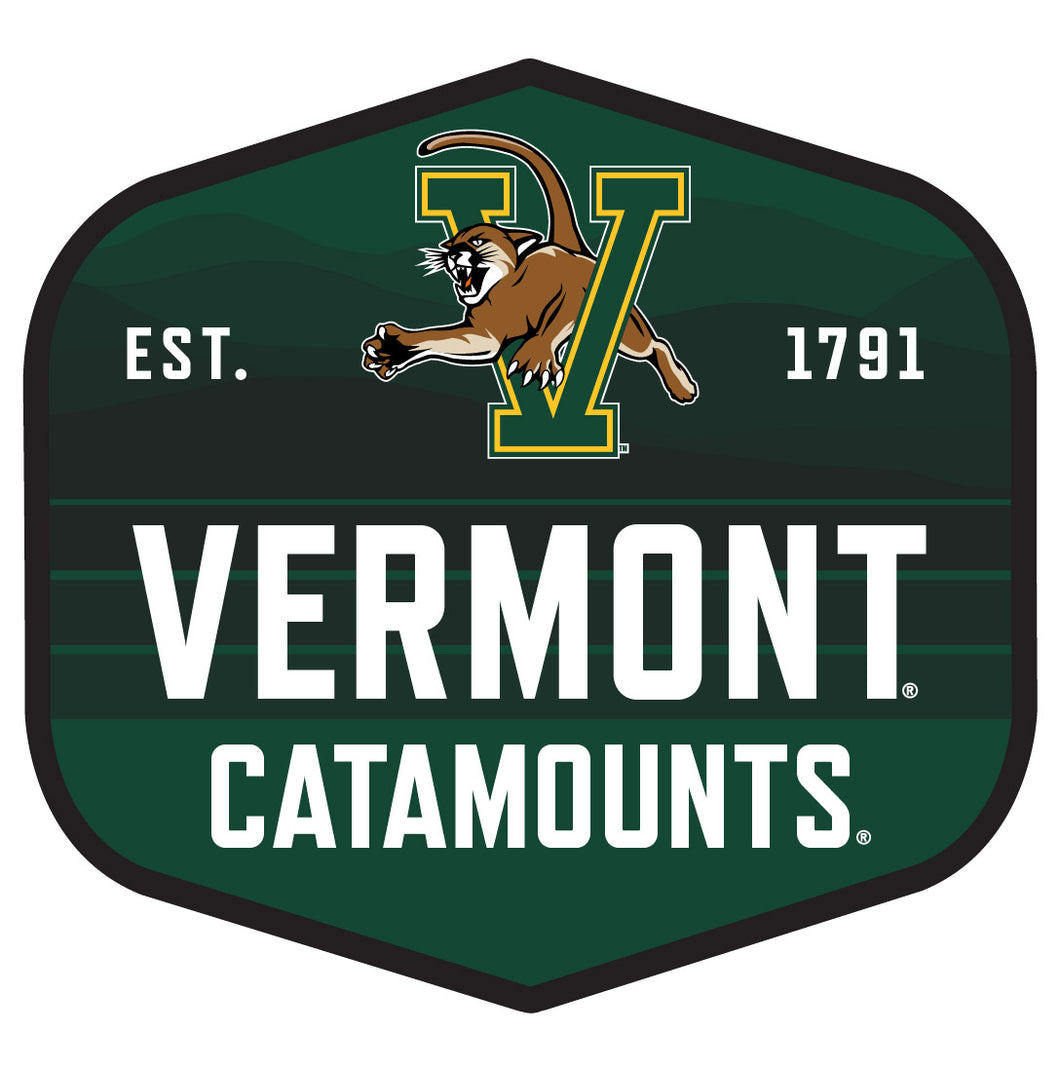 Vermont Catamounts Scenic Background Vinyl Sticker/Magnet - Officially Licensed 