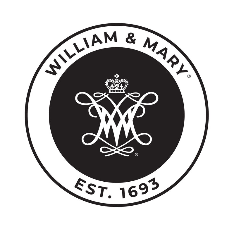 William and Mary Officially Licensed Black Vinyl Decal Sticker Clear Backing