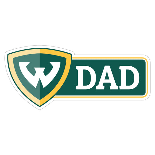 Wayne State Proud Die Cut Magnet Officially Licensed Collegiate Product 6-Inches Wide