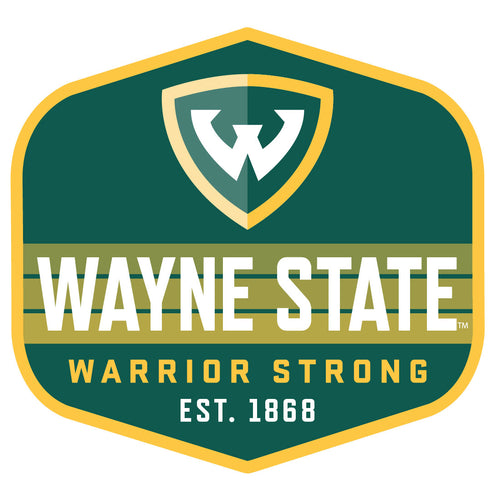 Wayne State Scenic Background Vinyl Sticker/Magnet - Officially Licensed 