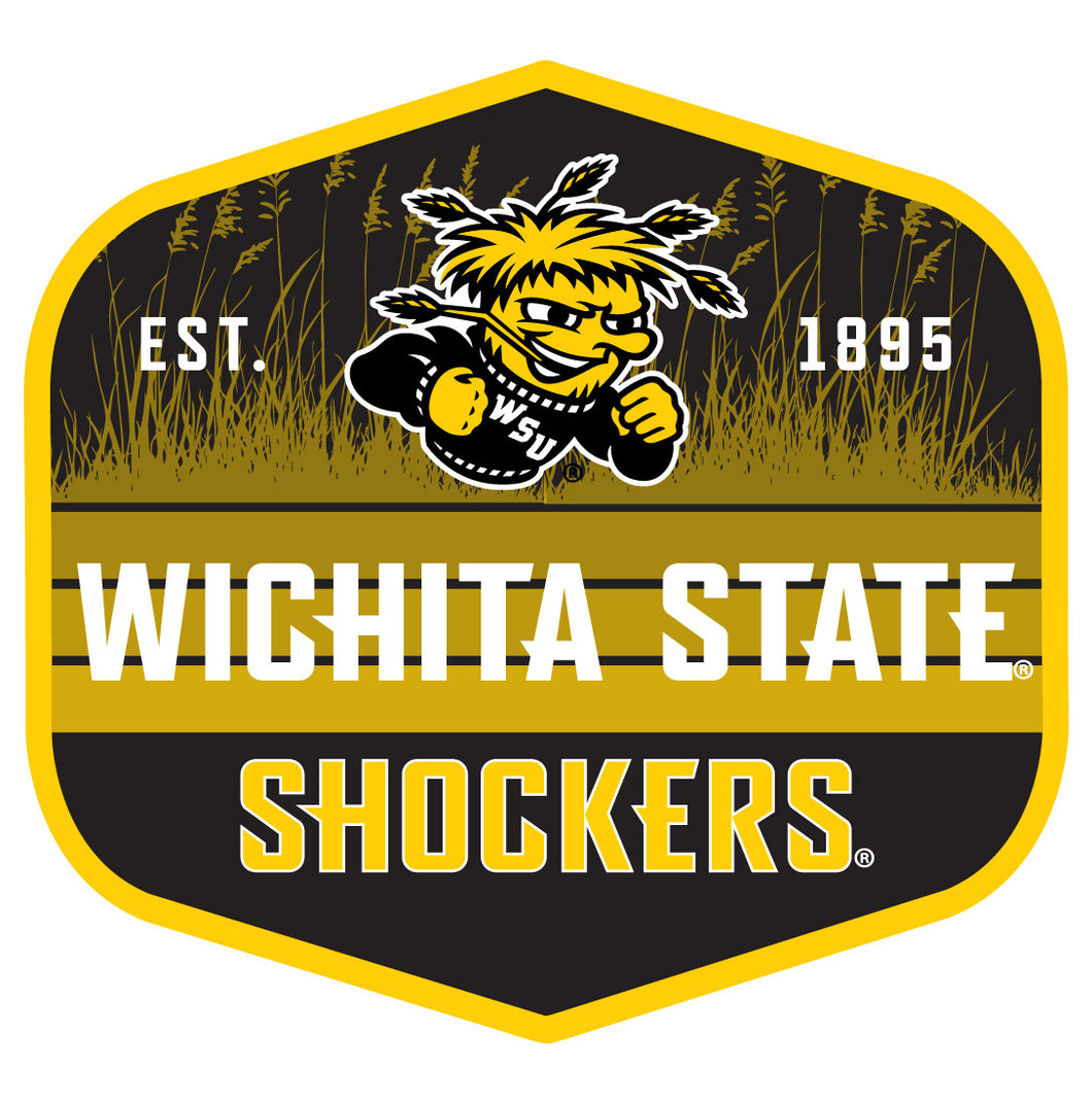 Wichita State Shockers Scenic Background Vinyl Sticker/Magnet - Officially Licensed 