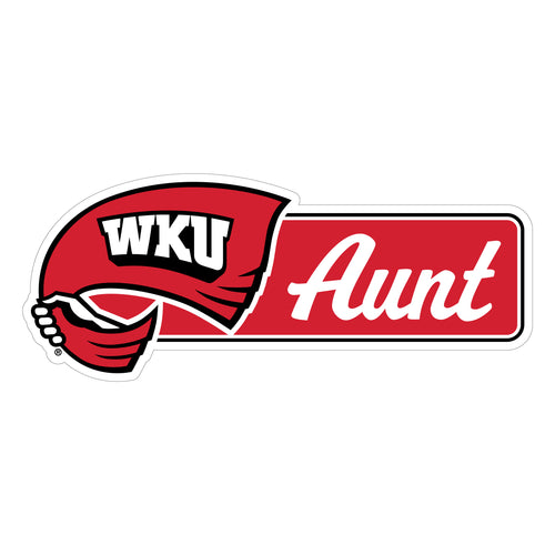 Western Kentucky Hilltoppers Proud Die Cut Decal Officially Licensed Collegiate Product 4-Inches Wide