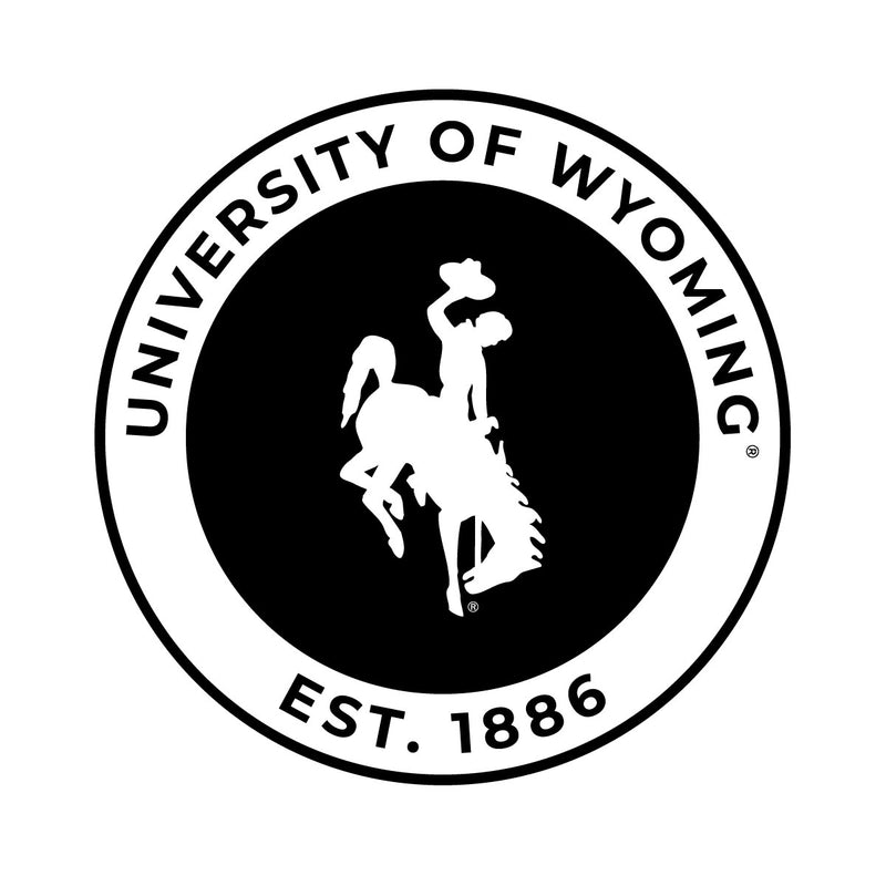 University of Wyoming Officially Licensed Black Vinyl Decal Sticker Holographic Backing