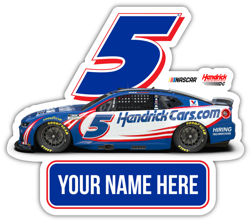 Kyle Larson #5 Nascar Offic. Licensed Customized Decorative Magnet/Sticker