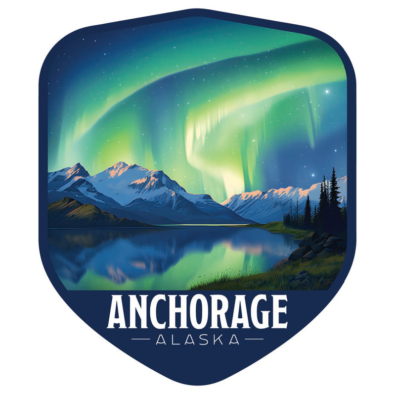 Anchorage Alaska Souvenir Decoratve Flat Magnet or Sticker 2-Inch