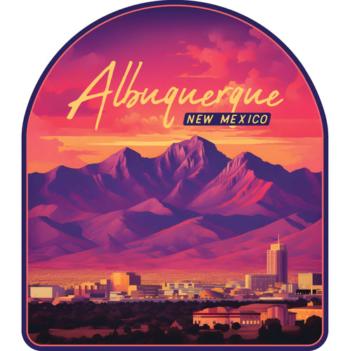 Alburqueque New Mexico Design B Souvenir Vinyl Decal Sticker 4-Inch