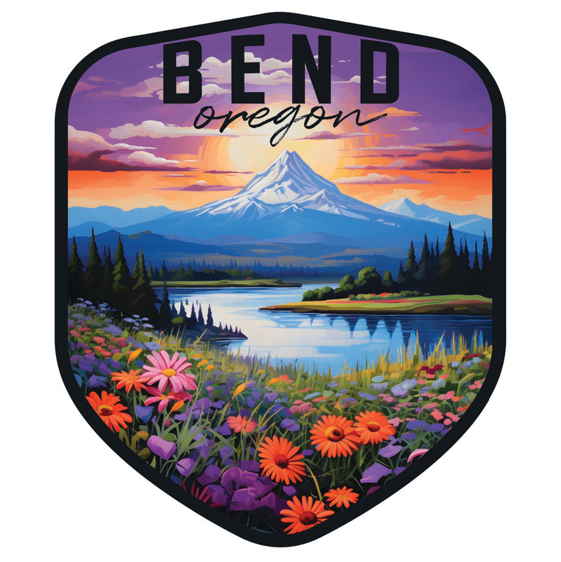 Bend Oregon Souvenir Decoratve Flat Magnet or Sticker 2-Inch