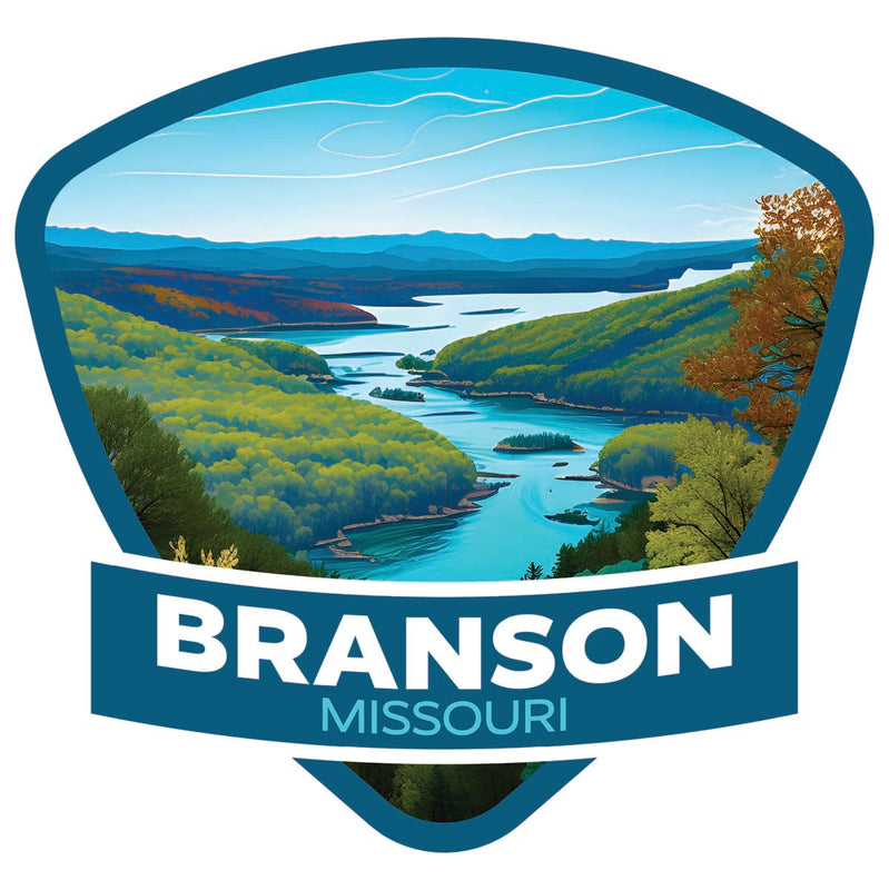 Branson Missouri Souvenir Decoratve Flat Magnet or Sticker 2-Inch
