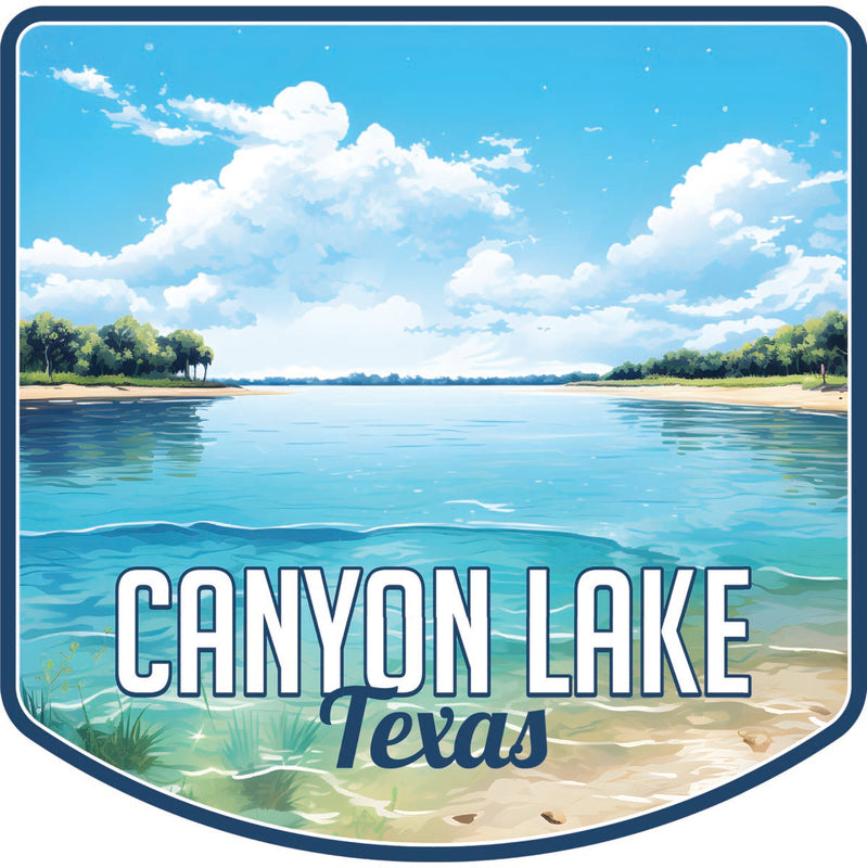 Canyon Lake Texas Souvenir Decoratve Flat Magnet or Sticker 2-Inch