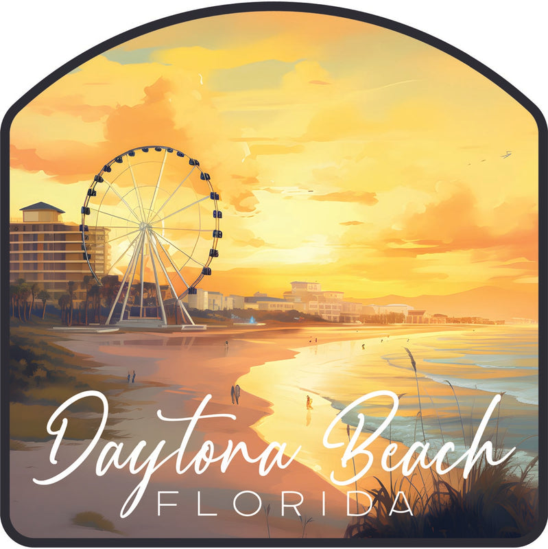 Daytona Beach Florida Souvenir Decoratve Flat Magnet or Sticker 2-Inch