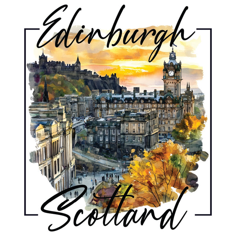 Edinburgh Scotland Souvenir Decoratve Flat Magnet or Sticker 2-Inch