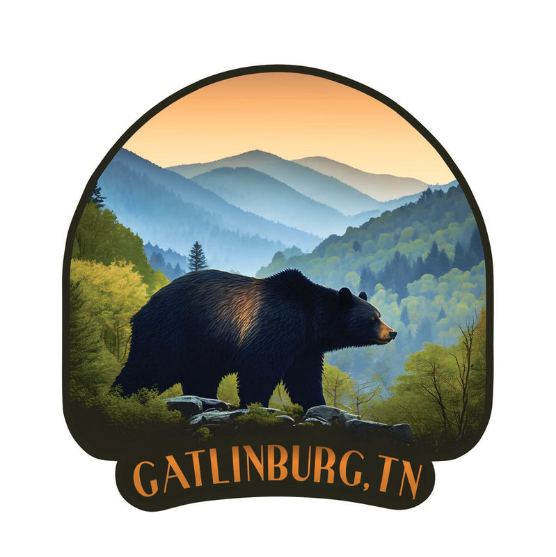 Gatlinburg Tennessee Souvenir Decoratve Flat Magnet or Sticker 2-Inch