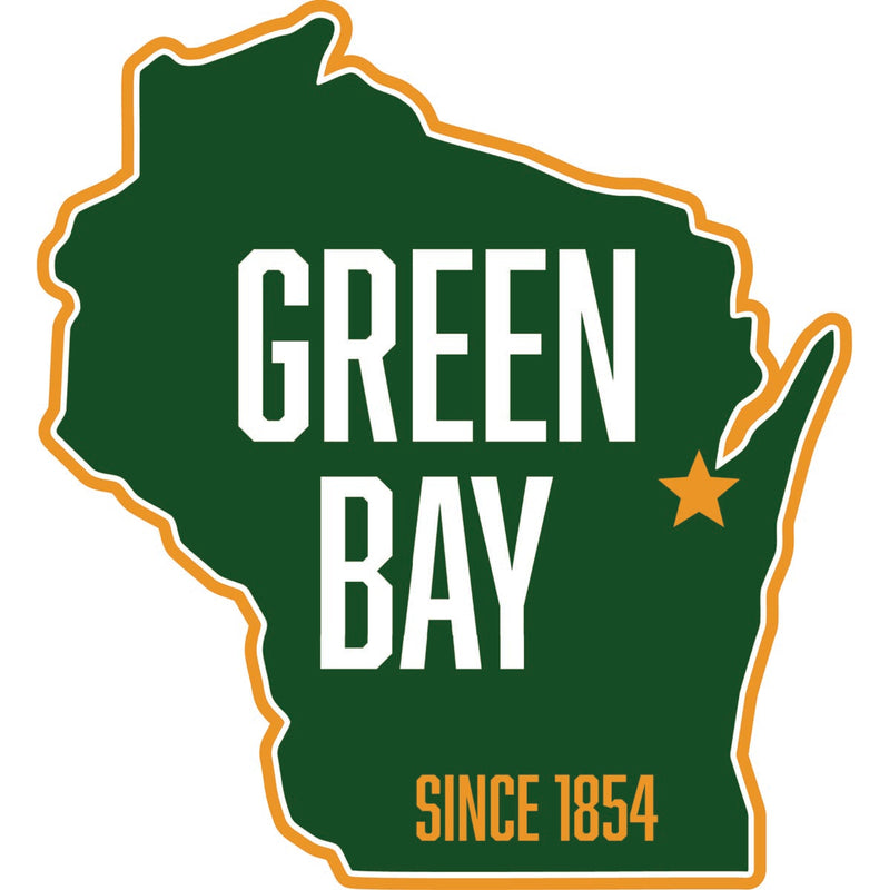 Green Bay Wisconsin Souvenir Decoratve Flat Magnet or Sticker 2-Inch