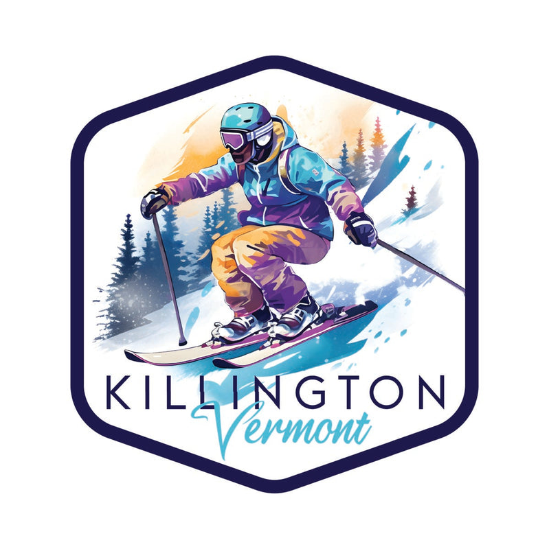 Killington Vermont Souvenir Decoratve Flat Magnet or Sticker 2-Inch