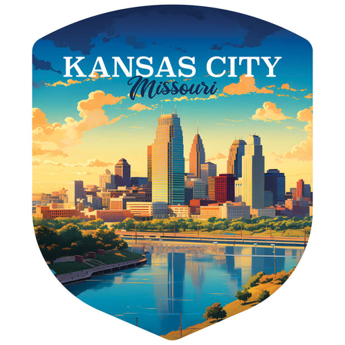 Kansas City Missouri Design A Souvenir Vinyl Decal Sticker 4-Inch