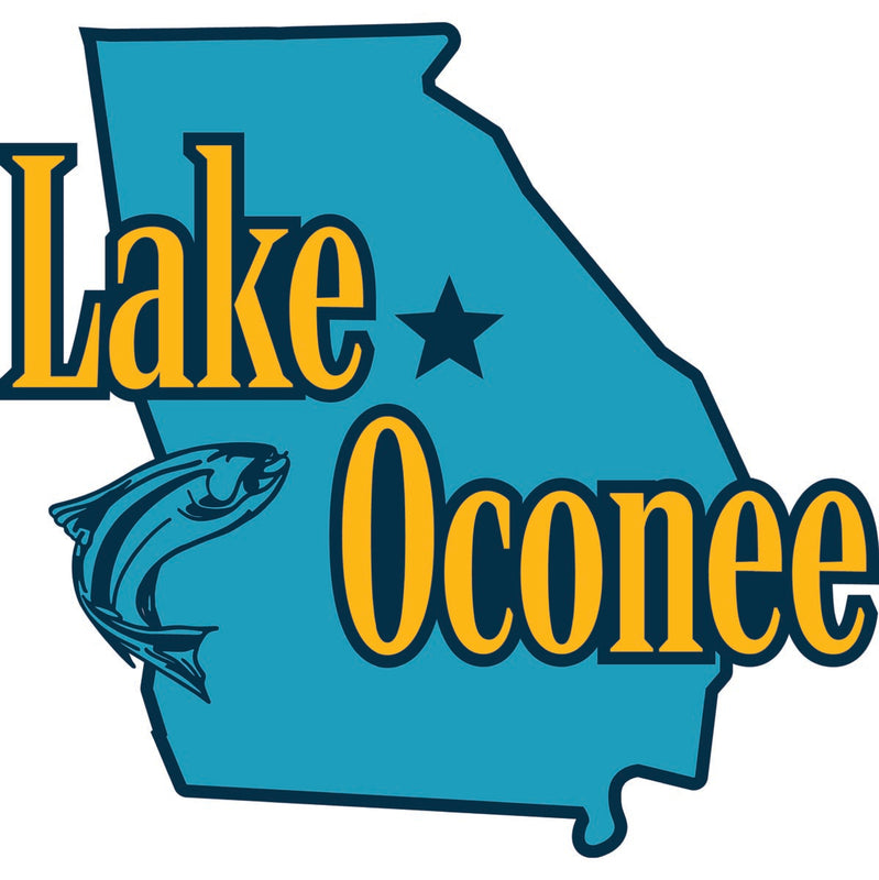 Lake Oconee Georgia Souvenir Decoratve Flat Magnet or Sticker 2-Inch