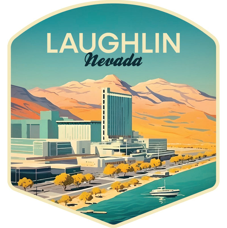 Laughlin Nevada Souvenir Decoratve Flat Magnet or Sticker 2-Inch
