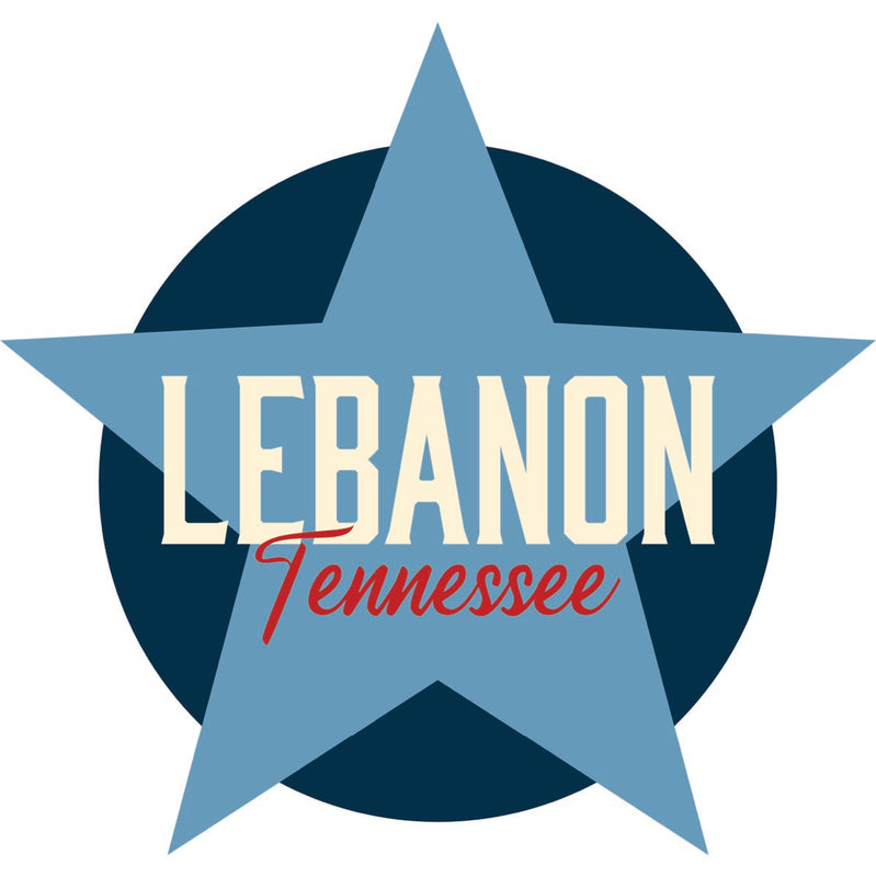 Lebanon Tennessee Souvenir Decoratve Flat Magnet or Sticker 2-Inch