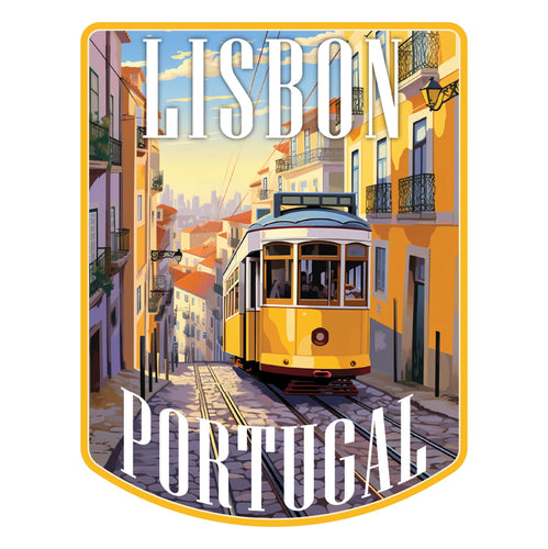 Lisbon Portugal Design A Souvenir Vinyl Decal Sticker 2-Inch