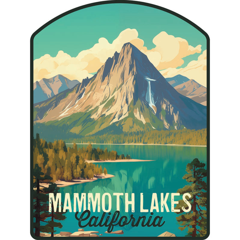 Mammoth Lakes California Souvenir Decoratve Flat Magnet or Sticker 2-Inch