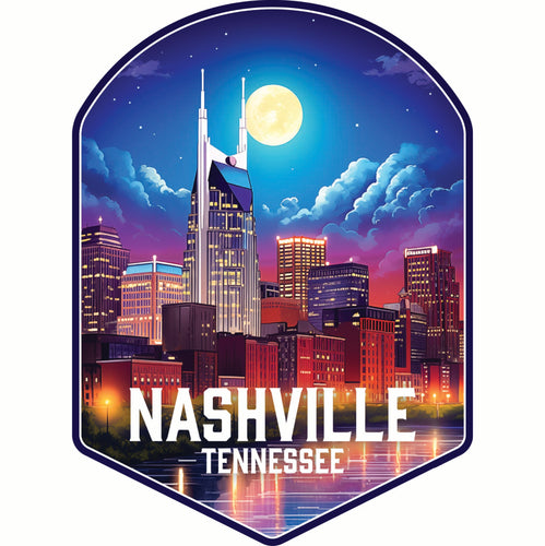 Nashville Tennessee Design D Souvenir Vinyl Decal Sticker 4-Inch