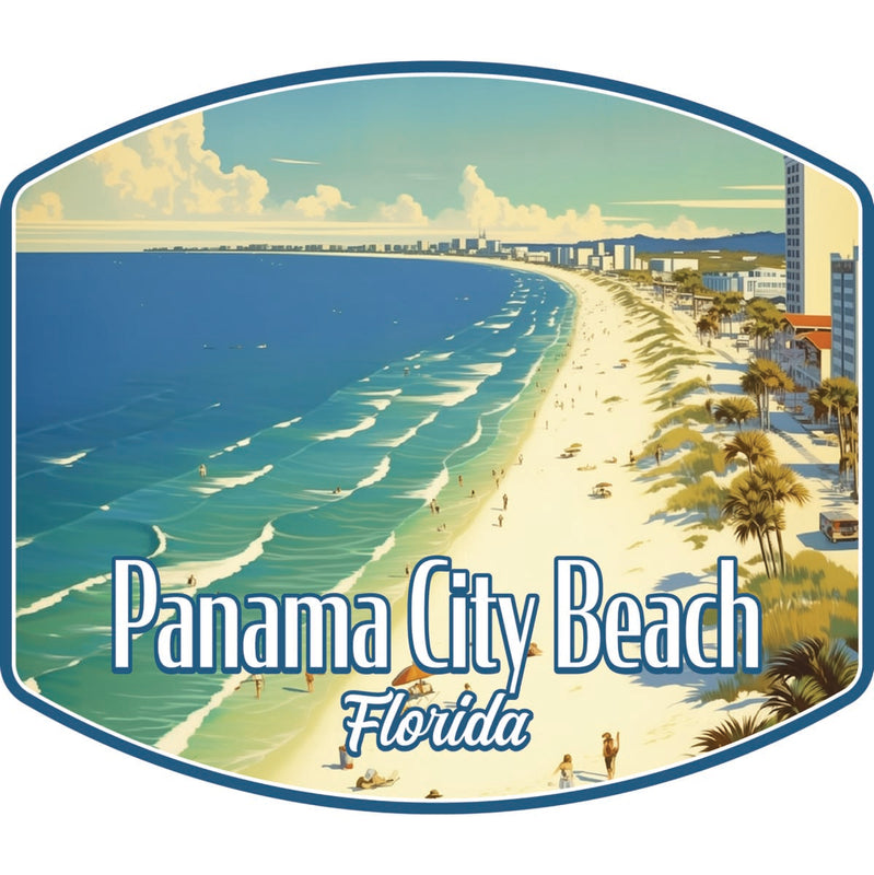 Panama City Beach Florida Souvenir Decoratve Flat Magnet or Sticker 2-Inch