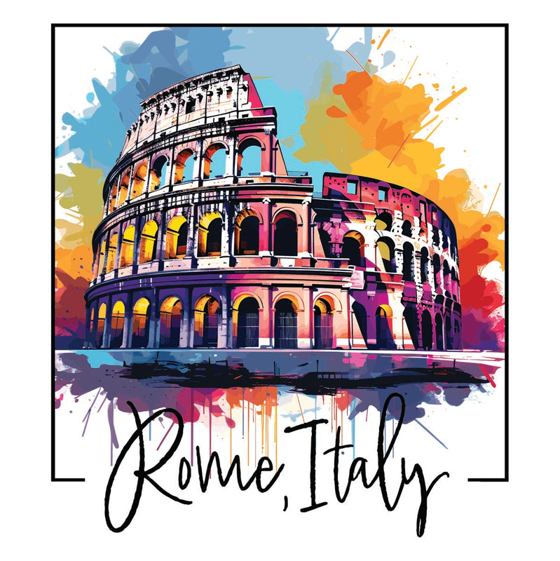Rome Italy Souvenir Decoratve Flat Magnet or Sticker 2-Inch