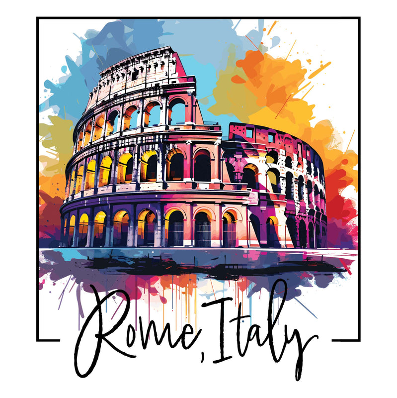 Rome Italy Design A Souvenir Vinyl Decal Sticker 6-Inch