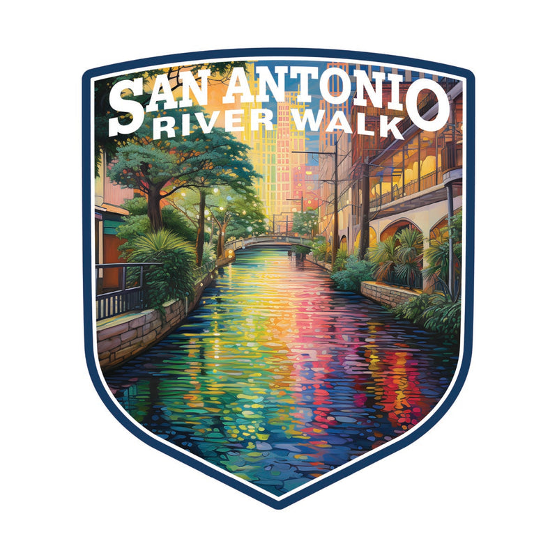 San Antonio Texas Souvenir Decoratve Flat Magnet or Sticker 2-Inch