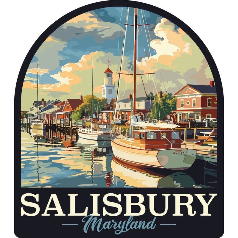 Salisbury Maryland Souvenir Decoratve Flat Magnet or Sticker 2-Inch