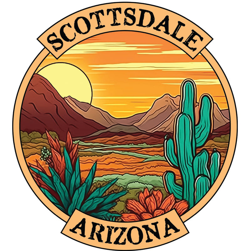 Scottsdale Arizona Souvenir Decoratve Flat Magnet or Sticker 2-Inch