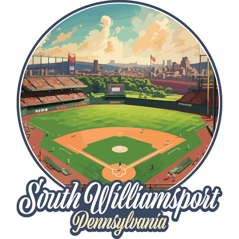 South Williamsport Pennsylvania Souvenir Decoratve Flat Magnet or Sticker 2-Inch