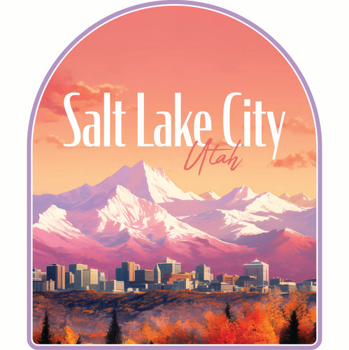 Salt Lake City Utah Design C Souvenir Vinyl Decal Sticker 6-Inch