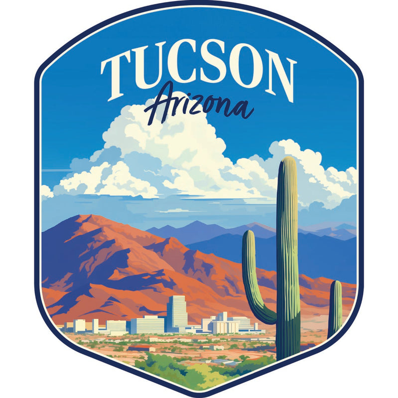 Tucson Arizona Souvenir Decoratve Flat Magnet or Sticker 2-Inch