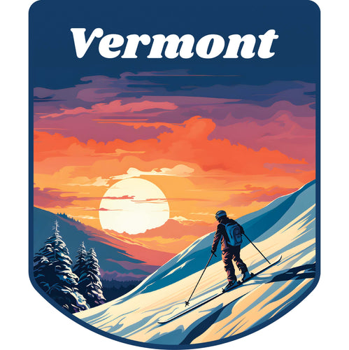 Vermont Design B Souvenir Vinyl Decal Sticker 2-Inch
