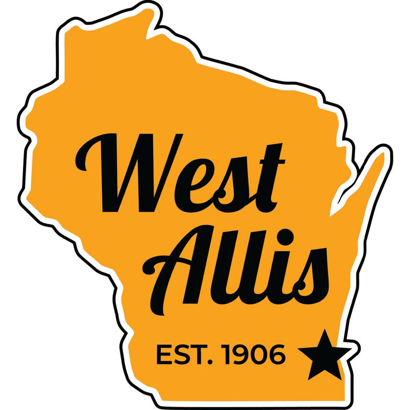 West Allis Wisconsin Souvenir Decoratve Flat Magnet or Sticker 2-Inch