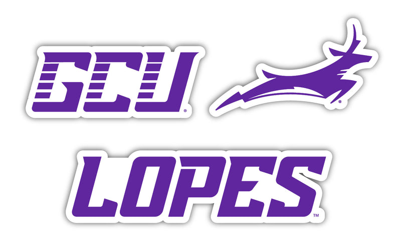 Grand Canyon University Lopes Vinyl Decal Sticker 3 Pack 4-Inch Each Officially Licensed Collegiate Product
