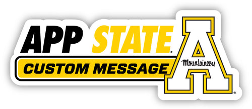 Appalachian State 4-Inch Wide Customizable Vinyl Decal Sticker Officially Licensed Collegiate Product 