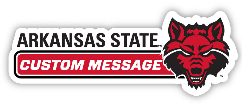 Arkansas State Customizable 4-Inch Wide Magnet/Sticker – Officially Licensed Sticker
