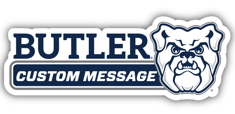 Butler Bulldogs 4-Inch Wide Customizable Vinyl Decal Sticker Officially Licensed Collegiate Product 