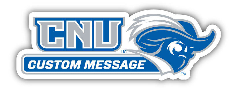Christopher Newport Captains 4-Inch Wide Customizable Vinyl Decal Sticker Officially Licensed Collegiate Product 