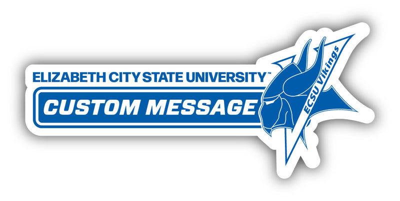 Elizabeth City State University 4-Inch Wide Customizable Vinyl Decal Sticker Officially Licensed Collegiate Product 