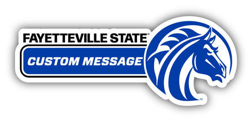 Fayetteville State University 4-Inch Wide Customizable Vinyl Decal Sticker Officially Licensed Collegiate Product 