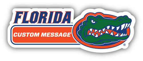Florida Gators 4-Inch Wide Customizable Vinyl Decal Sticker Officially Licensed Collegiate Product 