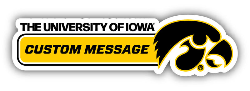 Iowa Hawkeyes Customizable 4-Inch Wide Magnet/Sticker – Officially Licensed Sticker