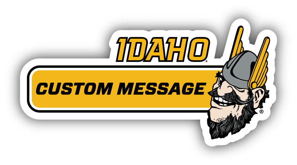 Idaho Vandals 4-Inch Wide Customizable Vinyl Decal Sticker Officially Licensed Collegiate Product 