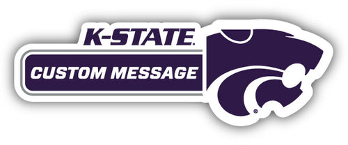 Kansas State Wildcats 4-Inch Wide Customizable Vinyl Decal Sticker Officially Licensed Collegiate Product 
